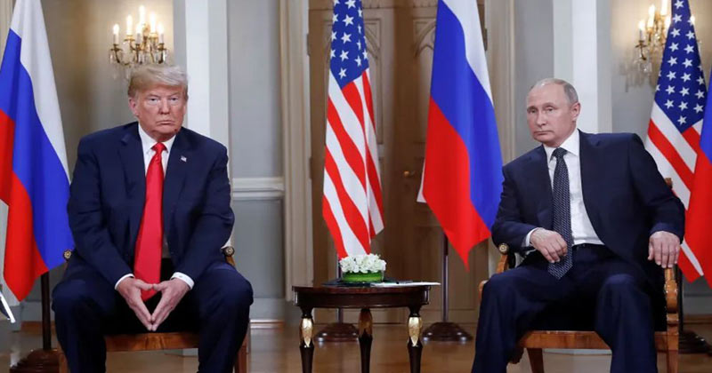 ডোনাল্ড ট্রাম্প ও রাশিয়ার প্রেসিডেন্ট ভ্লাদিমির পুতিন