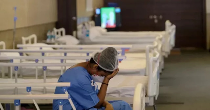 ভারতের হাসপাতালে হাহাকার, ছবি: সংগৃহীত
