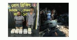 টেকনাফে লবণবোঝাই ট্রাকে ১ লাখ ইয়াবা উদ্ধার, আটক ২