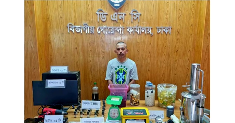 দারাজে নিষিদ্ধ তরল মাদক বিক্রির অভিযোগে গ্রেপ্তার আনিসুর রহমান ও তাঁর কাছ থেকে জব্দ করা বিভিন্ন সরঞ্জাম